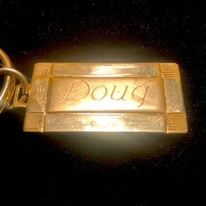 Gold Brass “Doug” key chain